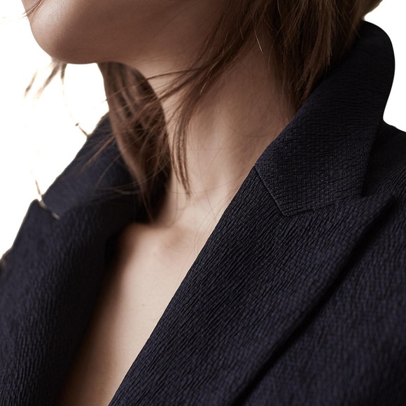 Reiss Rio Textured Blazer, Night Navy - Picture 2 of 6